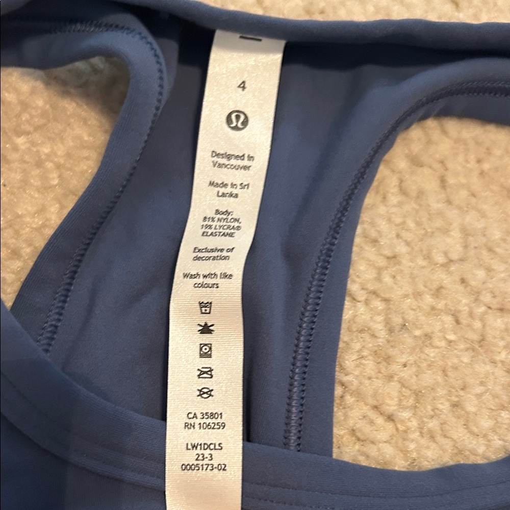 Lululemon Athletica Deep Blue align racer back Tank Top - Picture 4 of 4